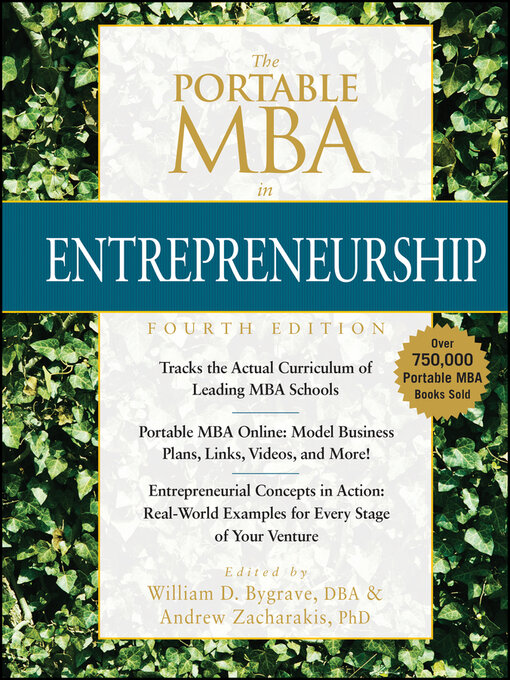 Title details for The Portable MBA in Entrepreneurship by William D. Bygrave - Available